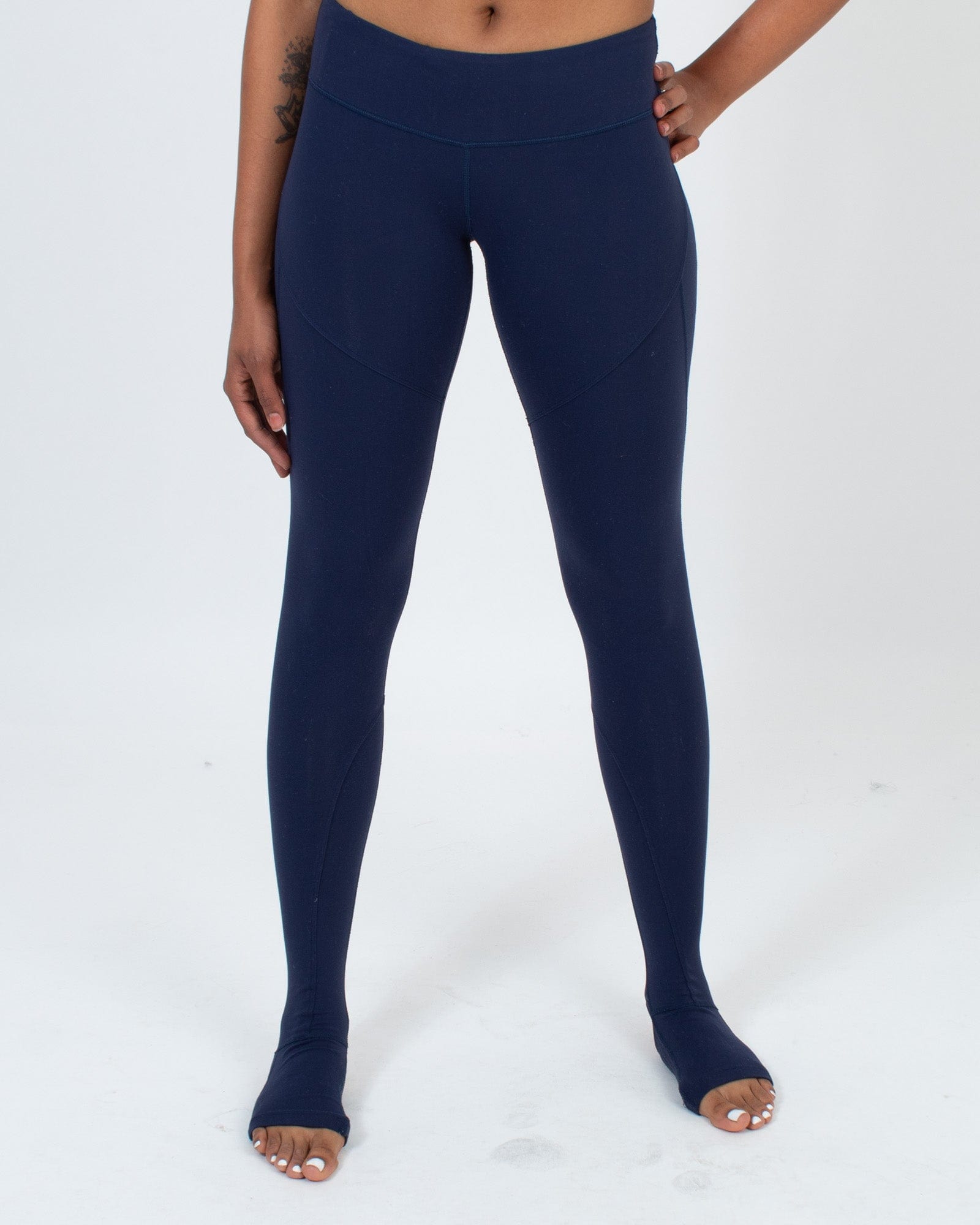 Navy Stirrup Leggings - The Revury