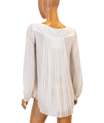 Sportmax Clothing Small Sheer Pleated Blouse