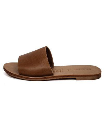 St. Agni Shoes Medium | US 8 I IT 38 Tan Leather Slides