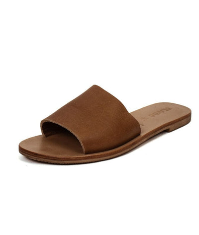 St. Agni Shoes Medium | US 8 I IT 38 Tan Leather Slides
