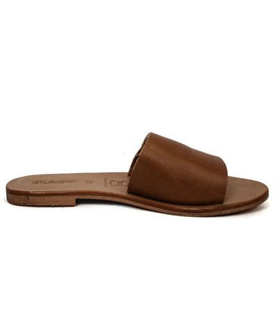 St. Agni Shoes Medium | US 8 I IT 38 Tan Leather Slides