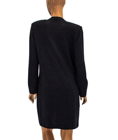 St. John Clothing Large | 10 Black Knit Peacoat