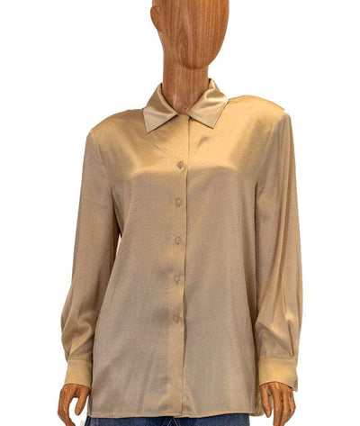 St. John Clothing Large | 12 Long Sleeve Silk Button Down