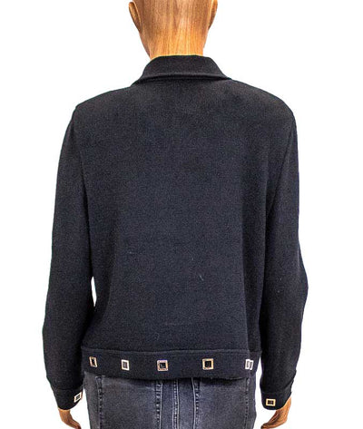 St. John Clothing Large | US 10 Collared Knit Jacket