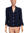 St. John Clothing Large | US 12 Black Woven Blazer