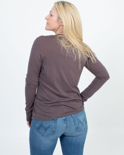 Stateside Clothing Medium Pleated Long Sleeve Tee