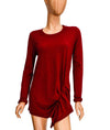 Stateside Clothing Small Pleated Long Sleeve Tee