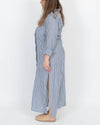 STILL WATER Clothing Large "Darian" Striped Long Shirt Dress