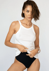 STILL WATER Clothing Medium White 90s Rib Tank