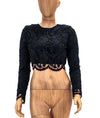 Stone Cold Fox Clothing XS Lace Long Sleeve Crop Top