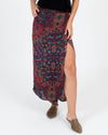 Stone Cold Fox Clothing XS | US 2 Printed Silk Skirt