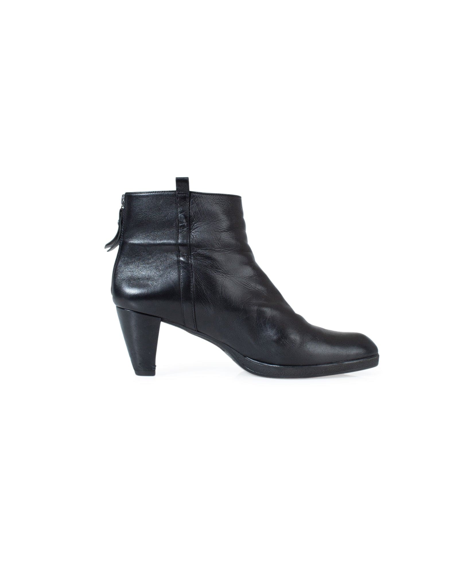 Black Pointed Toe Ankle Boots - The Revury