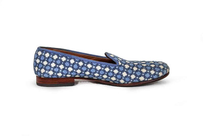 Stubbs & Wootton Shoes Small | US 7.5 Printed Round Toe Loafers