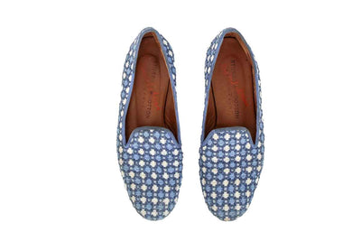 Stubbs & Wootton Shoes Small | US 7.5 Printed Round Toe Loafers