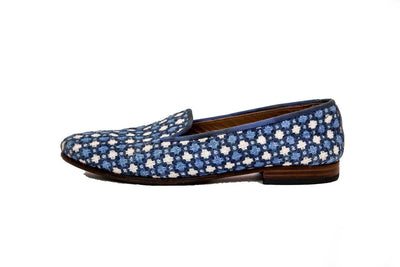 Stubbs & Wootton Shoes Small | US 7.5 Printed Round Toe Loafers