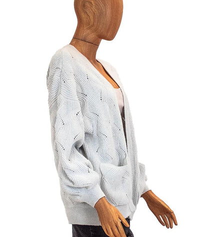 Sundays Clothing Small Metallic Open Cardigan
