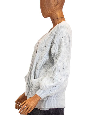 Sundays Clothing Small Metallic Open Cardigan