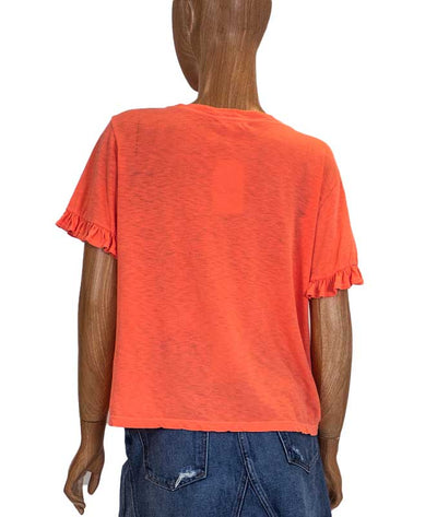 SUNDRY Clothing Small Ruffle Sleeved Tee