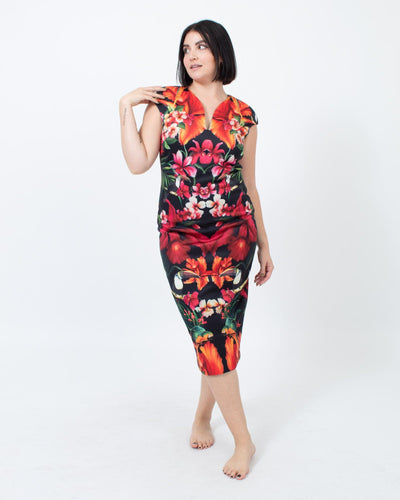 Ted Baker Clothing Large "Bismii Toucan" dress