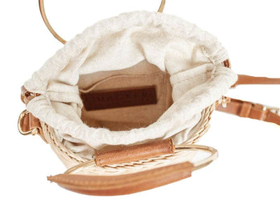 Thacker New York Bags One Size Wicker Top Handle Crossbody Bag