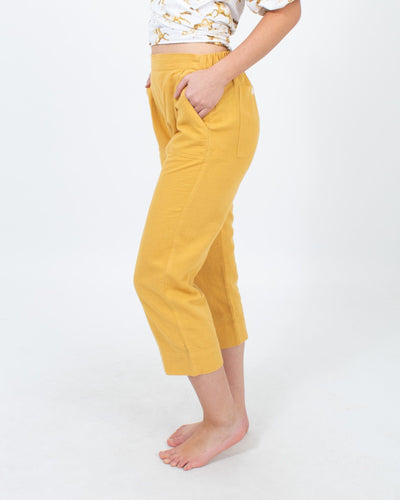 The Great Clothing XS | US 0 Mustard Yellow Cropped Pants