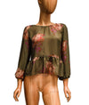 The Great Clothing XS | US 0 Silk Blouse with Button Closure