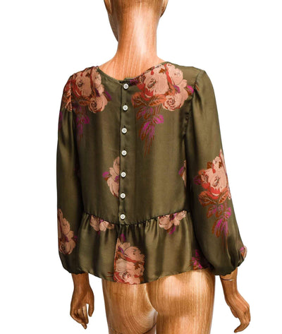 The Great Clothing XS | US 0 Silk Blouse with Button Closure