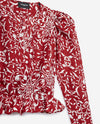 The Kooples Clothing Medium Patterned Wrap Top