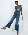 The Kooples Clothing Medium Patterned Wrap Top