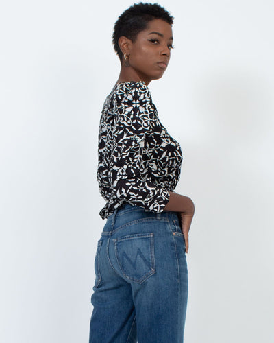 The Kooples Clothing Medium Patterned Wrap Top