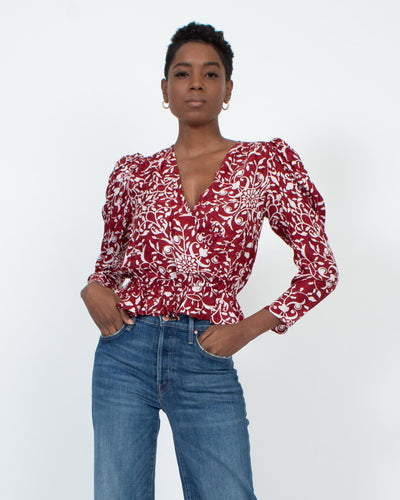 The Kooples Clothing Medium Patterned Wrap Top