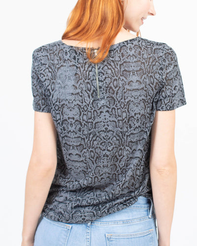 The Kooples Clothing Medium Snake Print Tee-Shirt