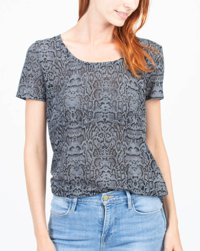 The Kooples Clothing Medium Snake Print Tee-Shirt