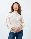 The Kooples Clothing Small | US 2 Lace Long Sleeve Blouse