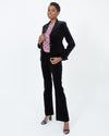 Theory Clothing Medium | US 6 Black Velvet Suit Set