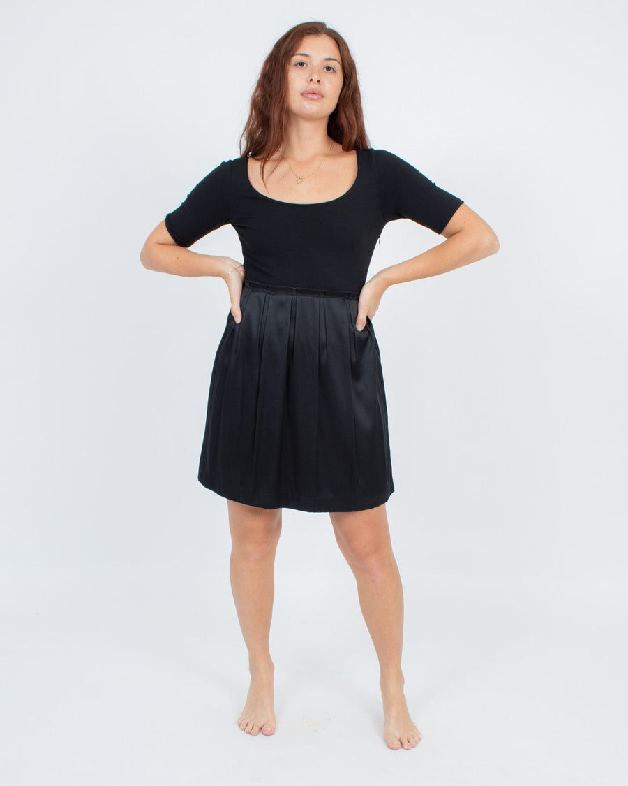Theory Clothing Medium | US 6 Pleated A-line Dress