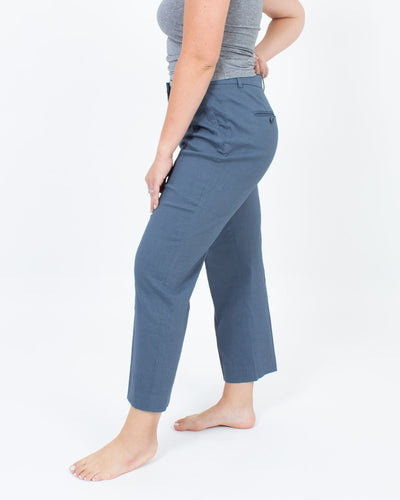 Theory Clothing Medium | US 8 Blue Straight Leg Trousers
