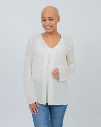 Theory Clothing Small Long Sleeve Blouse