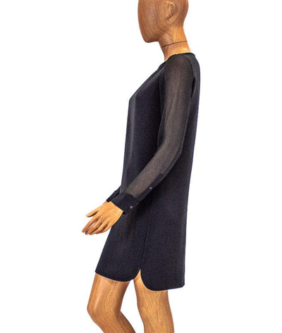 Theory Clothing Small | US 4 Black Long Sleeve Shift Dress
