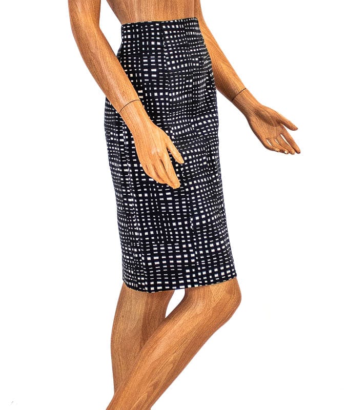 Theory Clothing Small | US 4 Checkered Pencil Skirt