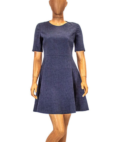 Theory Clothing Small | US 4 Textured Fit-And-Flare Dress