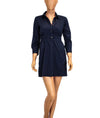 Theory Clothing XS Navy Oxford Button-Up Dress