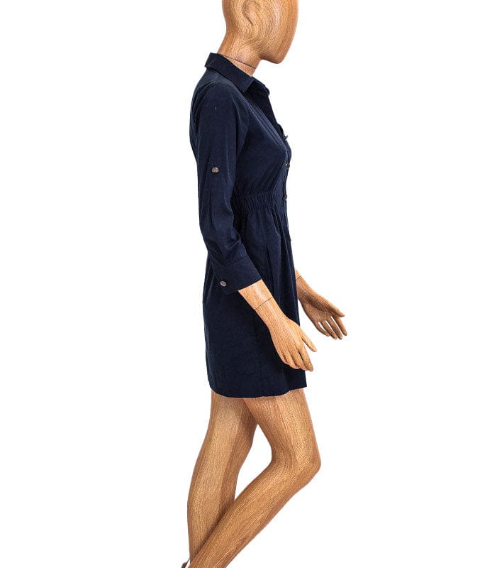 Theory Clothing XS Navy Oxford Button-Up Dress