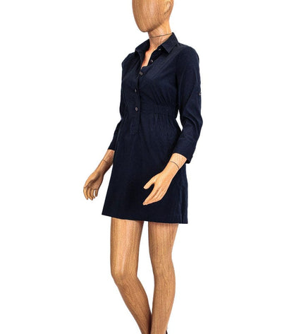 Theory Clothing XS Navy Oxford Button-Up Dress