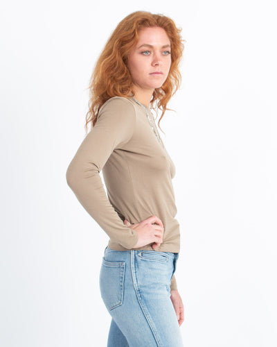Theory Clothing XS Olive Long Sleeve Tee