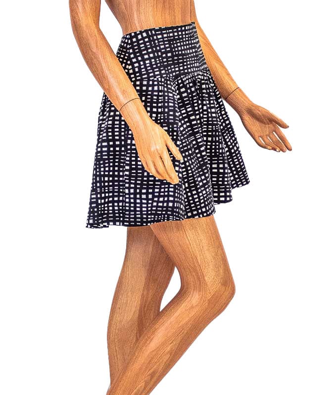 Theory Clothing XS | US 0 Checkered Mini Skirt