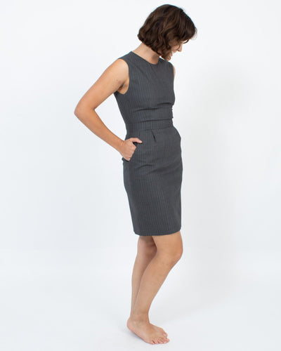 Theory Clothing XS | US 2 Striped Sleeveless Sheath Dress
