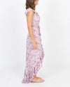 Tiare Hawaii Clothing One Size Pink Floral High-Low Dress