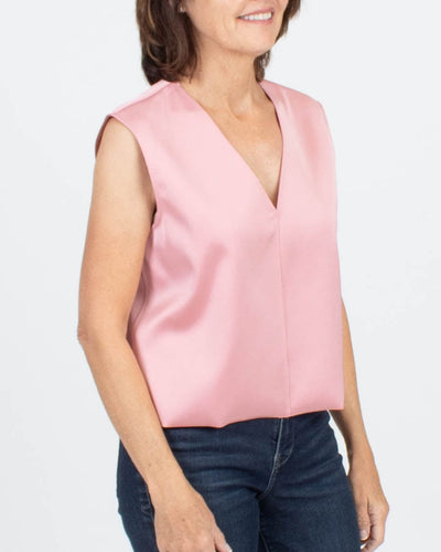 Tibi Clothing Medium | US 8 Pink Sleeveless Blouse