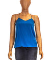 Tibi Clothing XS | US 0 Blue Silk Tank